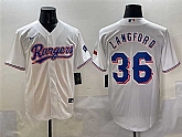 Men's Texas Rangers #36 Wyatt Langford White Cool Base Stitched Jersey,baseball caps,new era cap wholesale,wholesale hats